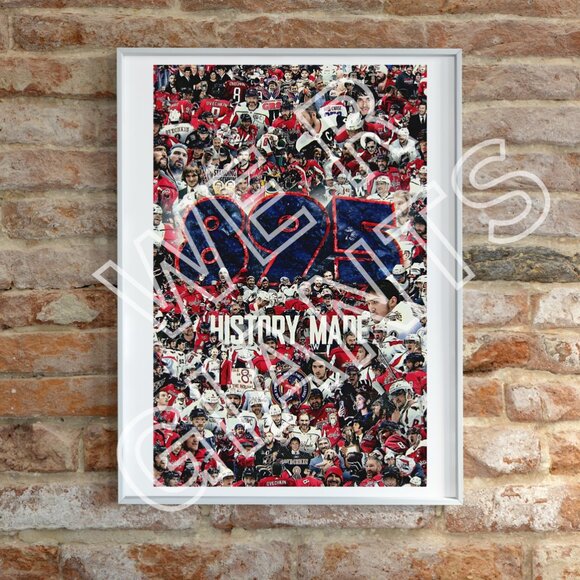 Alex Ovechkin 895 Goals- All-Time Leading Goal Scorer 11x17 Art Print - Picture 1 of 2